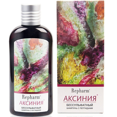 Бессульфатный шампунь с пептидами Аксиния Repharm, 200 мл