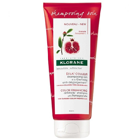 Шампунь с гранатом против потери цвета волос Klorane, 200 мл