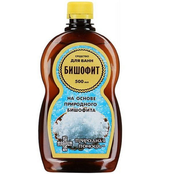 Средство для ванн на основе природного бишофита Природная Помощь, 500 мл