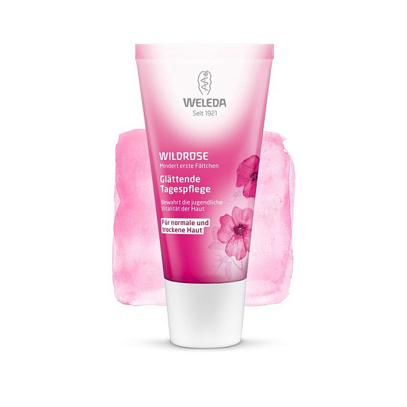 Розовый разглаживающий дневной крем Weleda, 30 мл