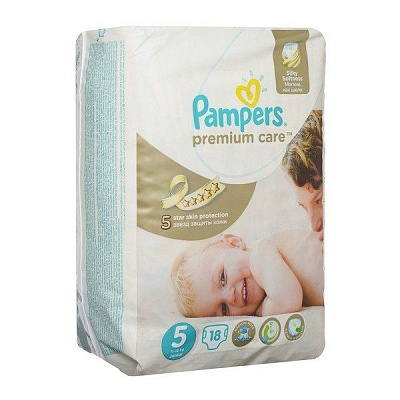 Подгузники для детей Premium Care Junior Pampers 11-18 кг, 18 шт