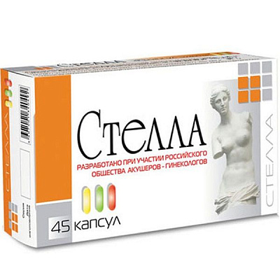 Препарат Стелла для профилактики развития заболеваний женской репродуктивной системы, 45 шт