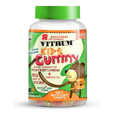 Витамины «Витрум Кидс Гамми» для детей от трех лет, 30 шт