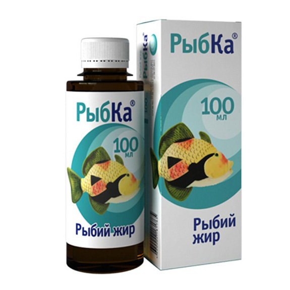 Рыбий жир РыбКа Укрепление защитных сил организма КА, 5 г, 100 мл