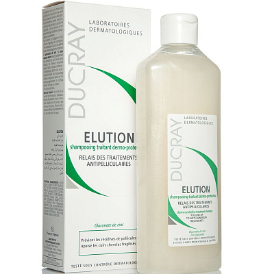 Шампунь для чувствительной кожи головы для частого применения Elution Ducray, 300 мл