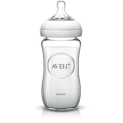 Бутылочка серии Natural стекло Philips Avent, 240 мл