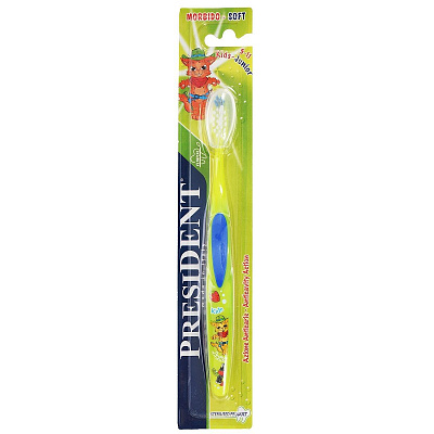 Детская зубная щетка President Kids-Junior от 5 до 11 лет мягкая
