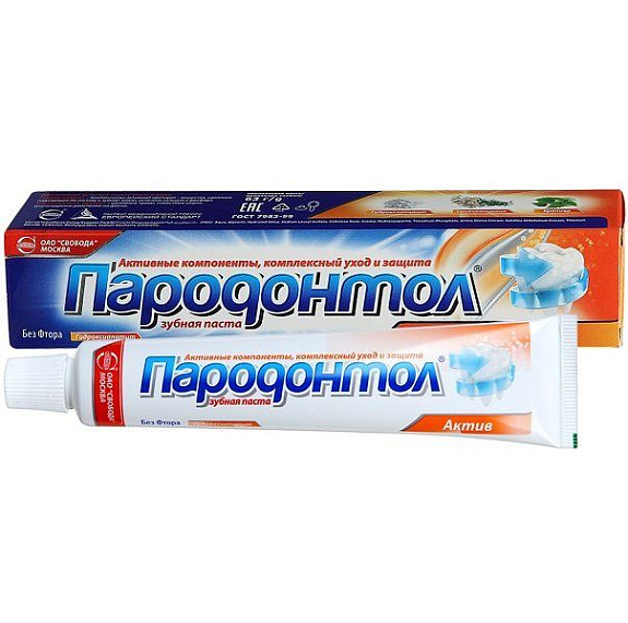 Зубная паста Пародонтол Актив комплексная защита и уход, 63 г