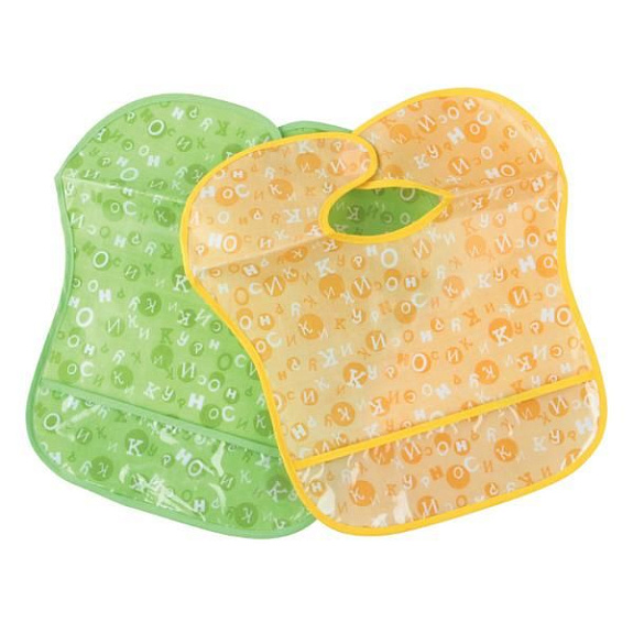 Слюнявчик непромокаемый Курносики