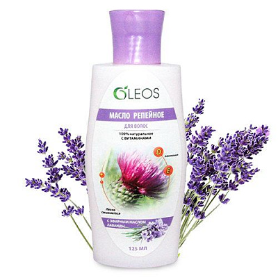 Репейное масло с эфирным маслом лаванды Oleos, 125 мл