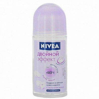 Дезодорант-антиперспирант шариковый двойной эффект Nivea, 50 мл