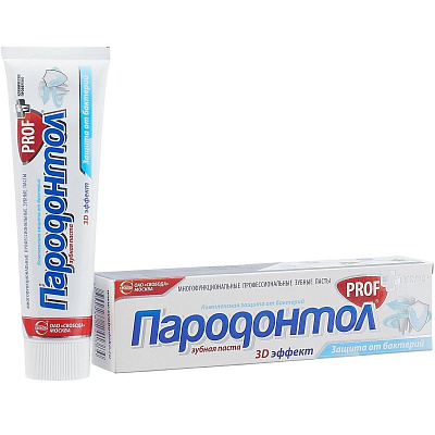 Зубная паста Пародонтол Prof Антибактериальная защита, 50 мл