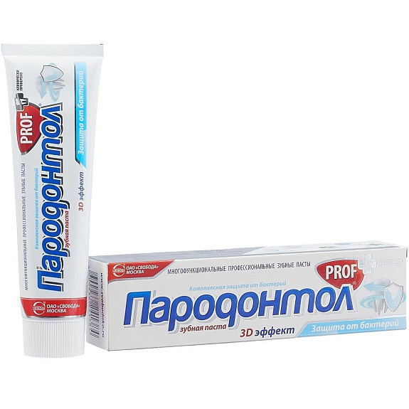 Зубная паста Пародонтол Prof Антибактериальная защита, 50 мл