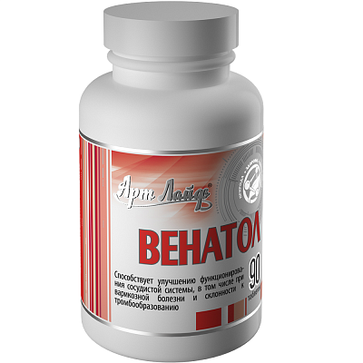 Венатол, Защита кровеносных сосудов, Арт Лайф, 90 капсул