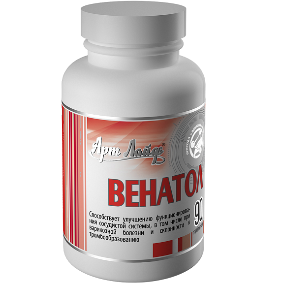 Венатол, Защита кровеносных сосудов, Арт Лайф, 90 капсул