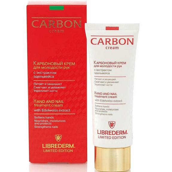 Карбоновый крем Librederm для молодости рук с экстрактом эдельвейса, 50 мл