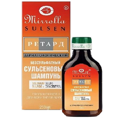 Шампунь ретард против перхоти безсульфатный Миролла сульсен, 250 мл