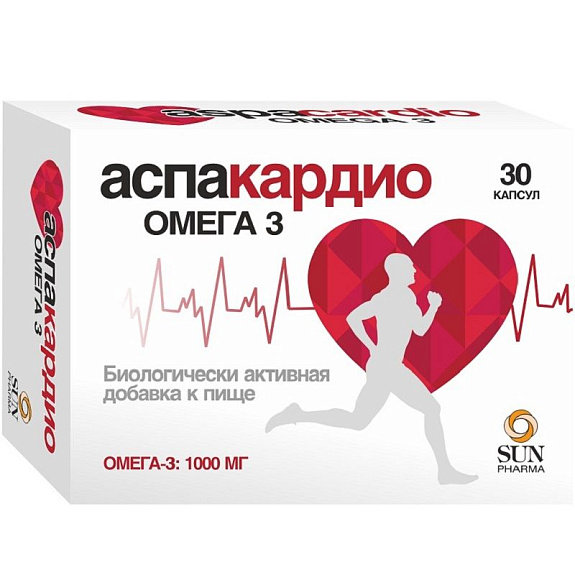 Аспакардио Омега-3 1000 мг, 30 шт