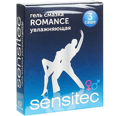 Интимный гель-смазка Sensitec Romance увлажняющая 5 мл, 3 шт