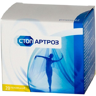 Стопартроз в качестве дополнительного источника глюкозаминсульфата 3,6 г, 20 шт