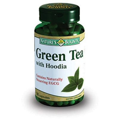 Зеленый чай с Худией  Контроль веса Nature's Bounty, 50 капсул