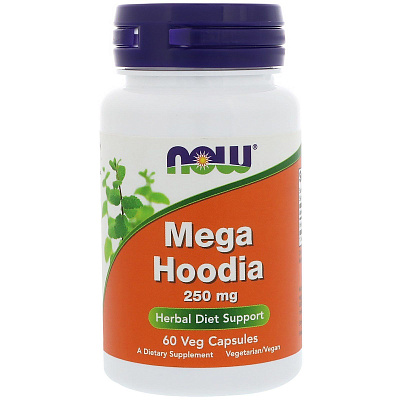 Мега Худия Mega Hoodia Now Foods 250 мг, 60 капсул