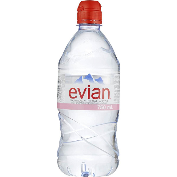 Минеральная вода негазированная Evian, 750 мл